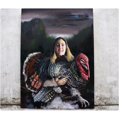 Chiara | Autoritratto con tacchino