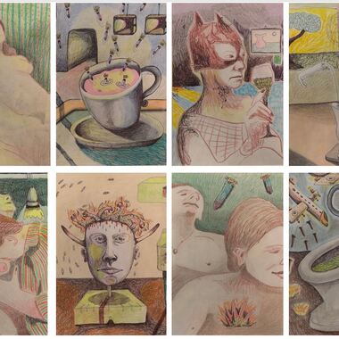 filippo zampiron | 10 frames from the DSB ”Dreamlike State Book” (2019- ongoing)