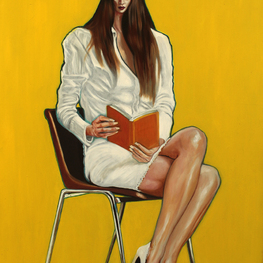 Francesco Federighi | donna che legge un libro