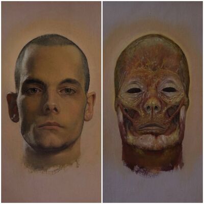  | Self Portrait & Skinned Self Portrait (Diptych)