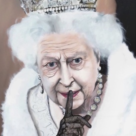 Peter Eug_n | Queen Elizabeth II With Playboy Crown