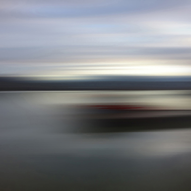 Mia Wisnoski | Red Sailboat At Dusk