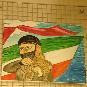 Antonella La Porta | Protesta di donna iraniana