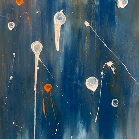  | Cielo utopico celeste, bianco e arancio