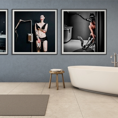 Manuele Cecconello | The art of prompting. Bathroom series #19: prosthetic policy.