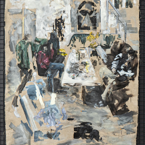 Simon Kubik | im Atelier, Vorhang