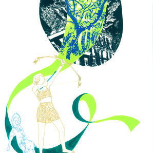  | &rdquo;Louve as Artemis 1&rdquo; (the archer dividing the Plaza Santa Ana into the Casa de Campo Park)