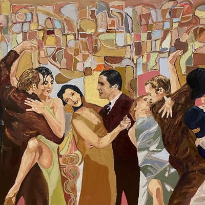  | &ldquo;Milonga pa&rsquo; no olvidarme&rdquo; en tonos pasteles, dorados y plata. 2022