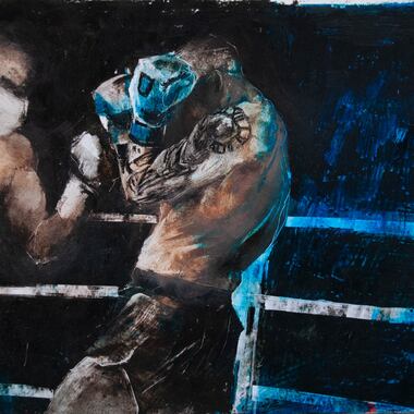 Debora Piccinini | studio di pugile in difesa