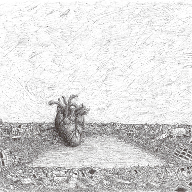 Federico Cuzzolini | Patio di macerie con cuore