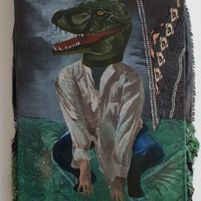  | Dittico - Gli piaceva travestirsi da dinosauro, dettaglio 1